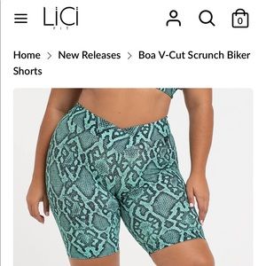 Lici Fit NWT Boa Biker Shorts
